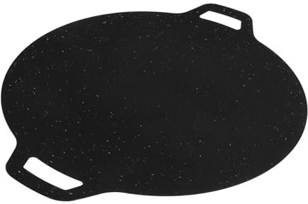 CIYODO Sartén para Parrilla De Barbacoa Plancha De Hierro Redonda Antiadherente para Camping