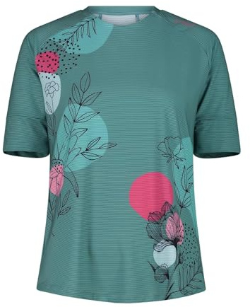 CMP Gemustertes technisches T-Shirt mit kurzen �rmeln f�r Damen, e811 Agave,38