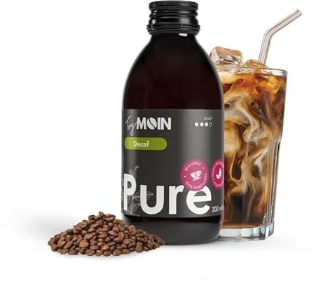 TryMOIN Decaf Kaffeekonzentrat, koffeinfrei, 30 Portionen | Cold Brew & Eiskaffee in Sekunden, ideal für Iced Coffee, Latte & Cappuccino