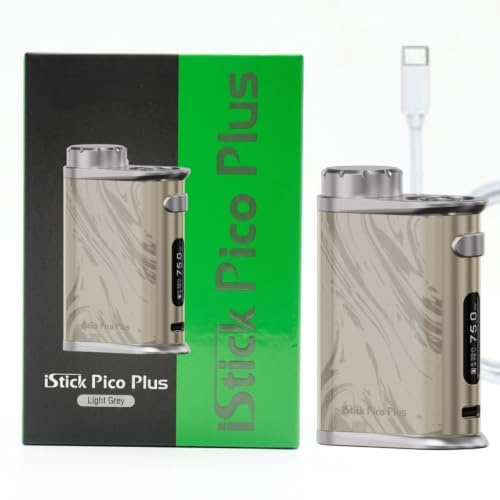 Per Eleaf iStick Pico Plus Mod 75 W Box Vape | Modalità VW/TC | Batteria 18650 [Non incluso] Ricarica rapida USB-C 5V/2A | Adatto a l'atomizzatore Melo 4S/GTL X originale (Oro chiaro) -Senza liquido