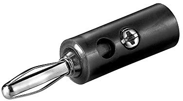 goobay 11373 Banana plug - with screw connection black