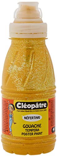 Cléopâtre - PP250-7 - Peinture Pailletée - Jaune D'Or - Flacon 250 ml/24 x 13 x 16 cm