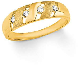 Amor Ring Damen Ringe, mit Zirkonia synth., Gold, Kommt in Schmuck Geschenk Box, 9832194