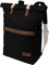MELAWEAR® Rucksack “Ansvar I” 19 Liter · für Damen & Herren · Laptoprucksack mit 15” Laptopfach · Wasserabweisend, Fair Trade & GOTS-zertifiziert · Rolltop Backpack für Schule, Arbeit & Uni · Schwarz