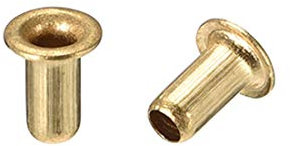 sourcing map Lot de 200 rivets creux, 3 mm x 6 mm, trou traversant, œillets double face pour circuit imprimé