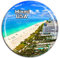 Weekino Strand Miami Amerika USA Kühlschrankmagnet 3D Kristallglas Tourist City Travel Souvenir Collection Geschenk Stark Kühlschrank Aufkleber