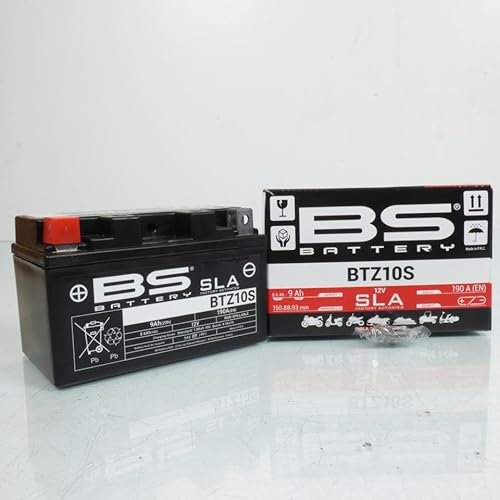 Batterie SLA BS Battery compatible avec Moto Honda 600 Cb F Hornet 2007 à 2014 YTZ10S / 12V 9Ah