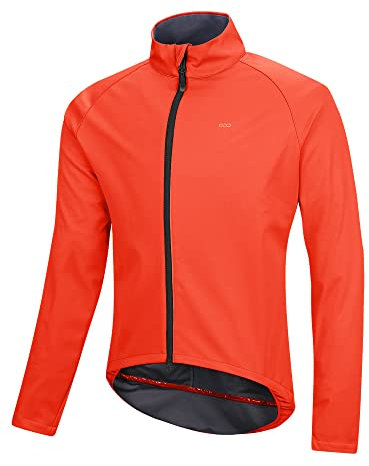 33,000ft Fahrradjacke Herren wasserdichte Laufjacke Atmungsaktive Leicht Radjacke Wandern Radsport-Jacken Rot 2XL