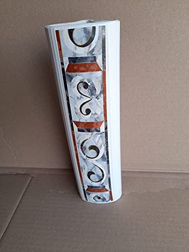 1 Stück Hängeverdunster/Luftbefeuchter für Rippenheizkörper weiß lasiert mit dekorativem Druck veredelt