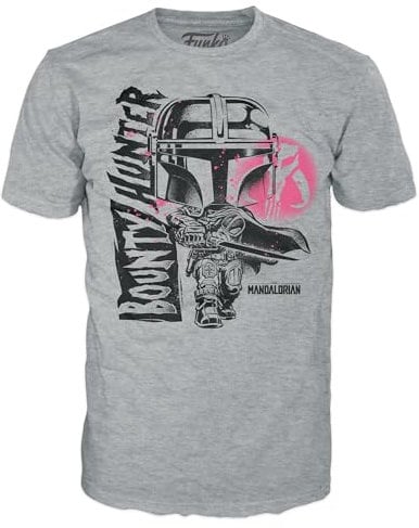 Funko Boxed Tee: the Mandalorian - Mando - Extra Large - (XL) - Star Wars Mandalorian - T-Shirt - Clothes - Gift Idea - Short Sleeve Top for Adults Unisex Men and Women - Official Merchandise