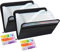 Dokumentenmappe 13 Fächern (2-Teilige Packung), TRANBO Fächermappe Datei Organizer mit Reißverschluss, Erweiterbar Ordnungsmappe Mappe/Ordner Organizer A4/Document organizer/Ordner (Schwarzes)