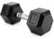 TREXO Hexagon Hanteln 10 kg Hex Kurzhanteln mit Durable Gummierte Gusseisen für Krafttraining mit Ergonomischen Verchromte Griff Gewichte Training Zuhause Hantel für Männer un Frauen