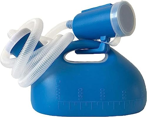 Urinflasche für Herren, für Männer, 2000 ml, mit 1,6 m Schlauch-Urinal