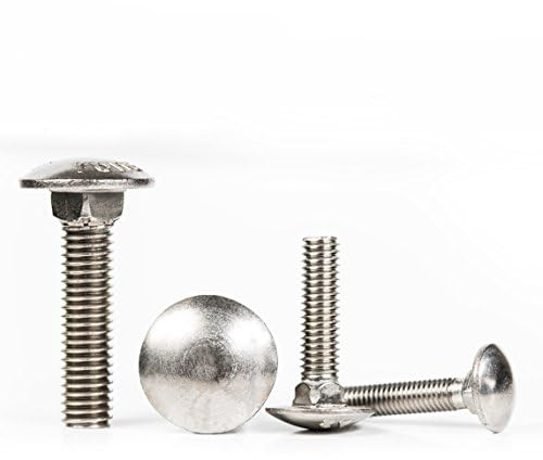 Bulloni a testa tonda M8 (8 mm x 16 mm) in acciaio inox (confezione da 100)