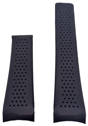 MENGXIU MENGKE Wasserdichte Uhr Armband kompatibel mit TAG HEUER Riemenuhr Zubehör Gummi-Männer-Uhr-Band kompatibel mit Tager Silikon 22 24mm Uhrenarmband(Black Band,22mm With Mark)
