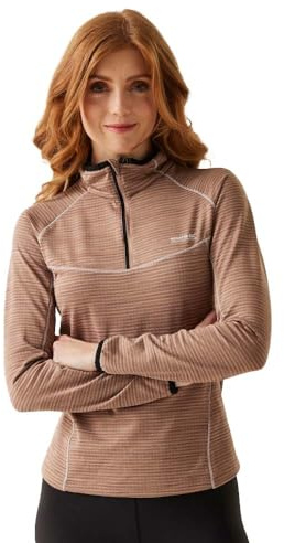 Regatta Womens/Ladies Yonder II Half Zip Fleece Top (16 UK) (Warm Taupe)