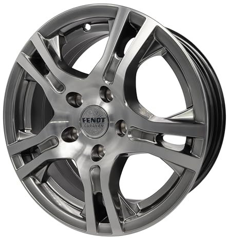 Tomason Germany TR7 6015 6Jx15 112x5 ET30 1000kg silber/hyperblack z.B. Hobby, Caravan, Trailer, Anhänger