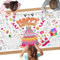 AYESY Kuchen Mal Tischdecke für Kinder, 183 x 76 cm Ausmal Tischdecke Geburtstag, Riesige DIY Papier Tischdecke, Bastelposter, Spiele, Geschenke, Aktivitäten Banner, Kunst Klassenraum Dekoration