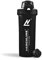 Herculine 800ml Protein Shaker Bottle - Includes Mixball, 100% Leakproof flip top lid - Ideal for Protein Shakes, Pre Workout mixes, and smoothies - BPA Free, Shiny black