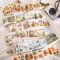 Washi Tape Stickers,Arpaper Bullet Journal Zubehör Sticker,6 Rolls PET Scenery&Blumen Aesthetic Scrapbooking Stickers Decorative for Journal Zubehör,Mobile phone,Calendar(Accompanying Scenery Series)