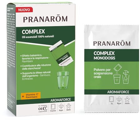PRANAROM Aromaforce Primeros Síntomas Resfriado 9 Sobres – Vitamina C