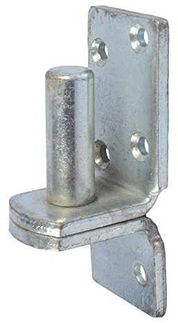 Pollmann®Baubeschläge Kloben auf Platte D2 weit, Dorn Ø 13 mm, feuerverzinkt, 2 Stück