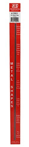 K&S Precision Metals 5501 Music Wire, 0.032 OD x 12 Long, 4 Pieces, Made in The USA