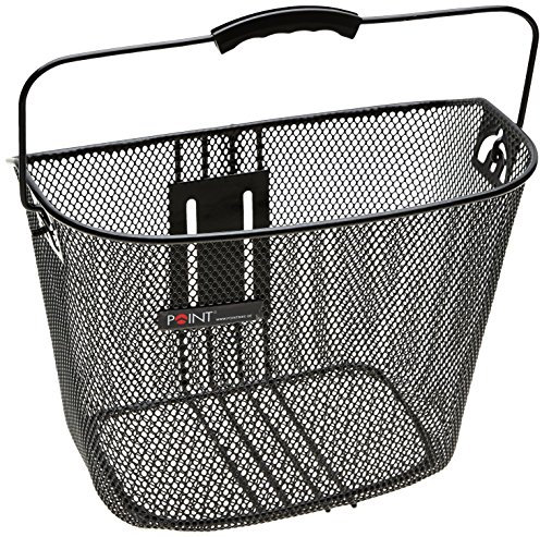 Point Vorderradkorb Ergo-Griff- passend für Quickhalter C, schwarz, 34x25x27cm, 05102100