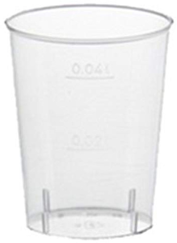 PAPSTAR 12159 Kunststoff-Schnapsglas, 4 Cl, Glasklar