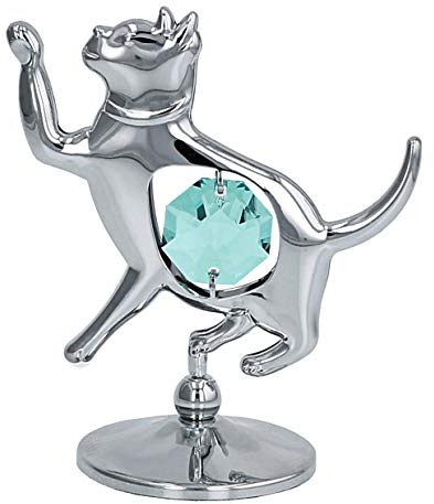 Crystocraft Cat Ornament with crystals from Swarovski ®