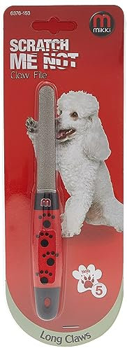 Mikki Dog, Puppy, Cat Nail Claw File - For Sharp Claws, Nervous Pets, Black