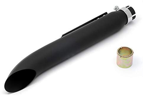 Pot d'échappement de moto Classic Turn Out noir mat pour Chopper ou Custom Bike