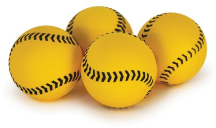 SKLZ Baseball-Bolzenbälle für Blitzbolzen-Pitching-Maschine, weiche Mikro-Trainingsbälle, leichte Schaumstoff-Übungsbälle, Gelb, 10 cm, 12 Stück