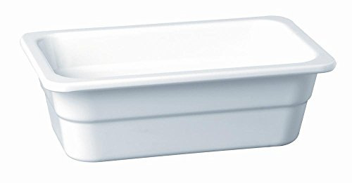 APS 83763 GN 1/4 Behälter HIGH LINE, 26,5 x 16,2 cm, Tiefe 100 mm, 2,2 Liter, Melamin, weiß