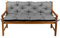Gutekissen® Bankkissen, Sitzkissen, Rückenlehnen, Gartenkissen, Steppkissen, Doppelkissen, Sitzmöbel, Sitzbank-Kissen, Gartenschaukel, Gartenmöbel Law (190cmx50cmx50cm, Grau)