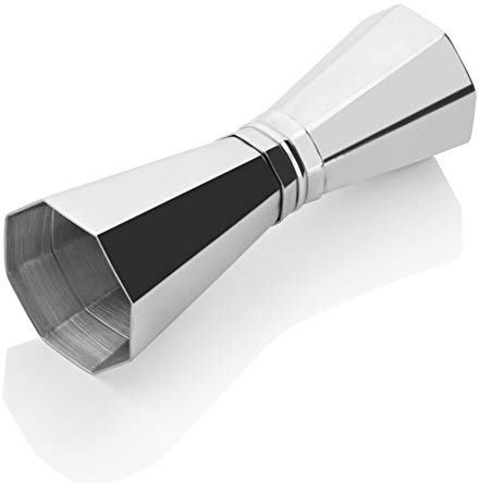Doseur en Acier INOX Cocktail Mesure Alcool Jigger Single Double Verre Bar 30/45 ML FENGMING (Couleur : Silver, Taille : 30/45ml)