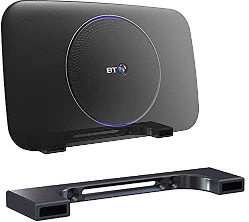 mywallmount BT Smart Hub 2 Wall Mount Bracket – Complete with Fixings – Strong Engineering Plastic – Black – L18xW4.5xD1.6cm