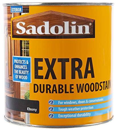 Sadolin Extra Durable Woodstain - Ebony - 1L
