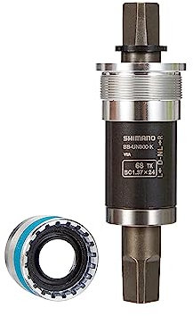 SHIMANO BB-UN300 Bottom Bracket - English, 68 x 110mm Spindle, Square Taper JIS