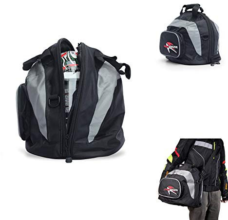 Hosoncovy 12 Inch Waterproof Large Capacity Motorcycle Helmet Carrying Case Travel Case Storage Bag Protective Case Motorcycle Helmet Carrier