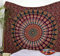 Popular Handicrafts Wandteppich, Hippie-Mandala, Bohemian, Hippie, psychedelisches Design, indische Wandteppiche, Pfau, Meditation, Tagesdecke, 140 x 150 cm, Marineblau