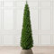 Christow Pencil Christmas Tree 7ft, Artificial Slim Narrow Green Spruce, Luxury Indoor Xmas Decoration, Natural Looking PE & PVC Needles, Easy Assembly with Stand, Tip Count 401 (skirt not included)