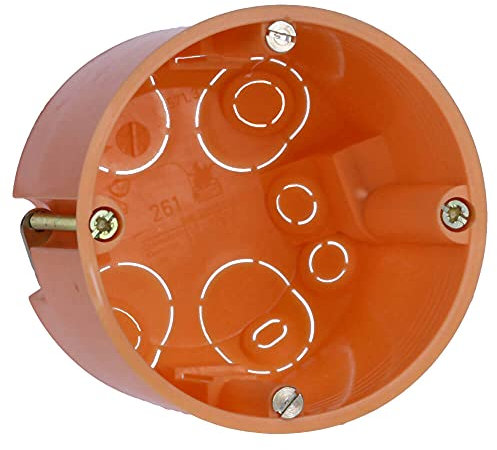 Voxura Hohlwanddose Gerätedose Schalterdose Abzweigdose Orange Unterputz UP HW Ø 68mm 61mm Tiefe tief 100 Stück