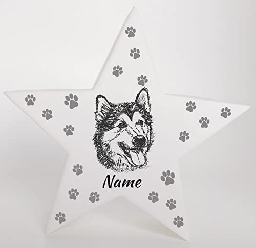 Bambinella® LED Leuchte Nachlicht Husky - Deko - 11,5cm x 4cm x 11cm