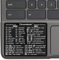 SYNERLOGIC Chrome OS Reference Keyboard Shortcut Sticker - No-Residue Vinyl - Size 3x2.4 for Any Brand Chromebook Laptop Running Chrome OS (Black, Pack of 10)