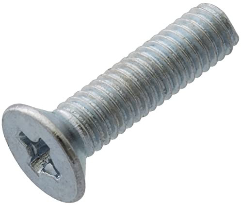 AERZETIX - C59632 - Juego de 100 tornillos de metal M3x12mm con cabeza fresada PH1 - DIN 965 - en acero al carbono - dureza 4.8 - acabado galvanizado - para fijación tornillo destornillador montaje