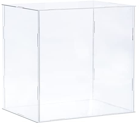 sourcing map Acryl-Vitrine aus Kunststoff, transparent, staubdicht, 21,6 x 16,3 x 20,3 cm, für Sammlerstücke
