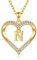 CDE Kette Damen 18K 925 Sterling Silber Halskette Geschenk für Sie Initiale Herz Anhänger Buchstabenkette für Damen A-Z Kette Valentinstag Weihnachten Schmuck Frauen Freundin Teenager