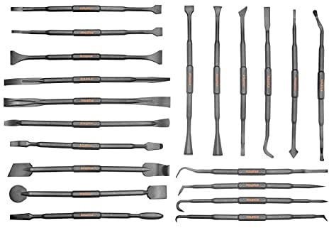 kauplus 20PCS Double-Ended Pick and Hook Tool Set, Non-Marring Scraper & Pry bar Set