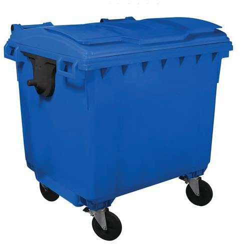 Horison Industries 1100L Bin, Wheelie Bin, Trash Bin, Outdoor Bin, Garbage Bin, Plastic Bins with Lids, Outdoor Plastic Bin, Recycling Bins, Waste Bin, Waste Separation Bin - 1344x1127x370mm